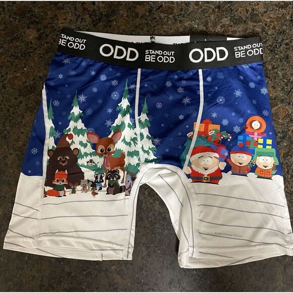 MENS STAND OUT BE ODD CHRISTMAS South Park BOXER BRIEF SIZE S - Picture 2 of 2